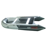 Bateau gonflable pliable de Sport aquatique, Hypalon/PVC Durable et avec sol en aluminium, 14 pieds, 420cm