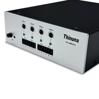 Boîtier d'interface audio Dante Thinuna DT-44BOX II 4 canaux, 4 entrées 4 sorties, audio réseau analogique avec alimentation fantôme 48V pour l'audio professionnel