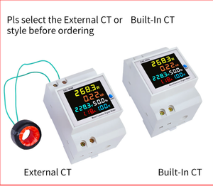 6 en 1 affichage <span class=keywords><strong>compteur</strong></span> intelligent Din Rail AC moniteur tension courant facteur de puissance actif KWH énergie <span class=keywords><strong>électrique</strong></span> <span class=keywords><strong>compteur</strong></span> de fréquence D52-2066 - Product Image 2