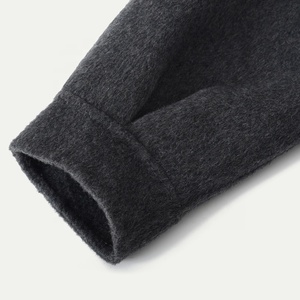 <span class=keywords><strong>Manteau</strong></span> en laine double face <span class=keywords><strong>mi</strong></span>-<span class=keywords><strong>long</strong></span> à col montant pour <span class=keywords><strong>femme</strong></span> pardessus d'hiver avec décoration de bouton teint uni chaud - Product Image 5