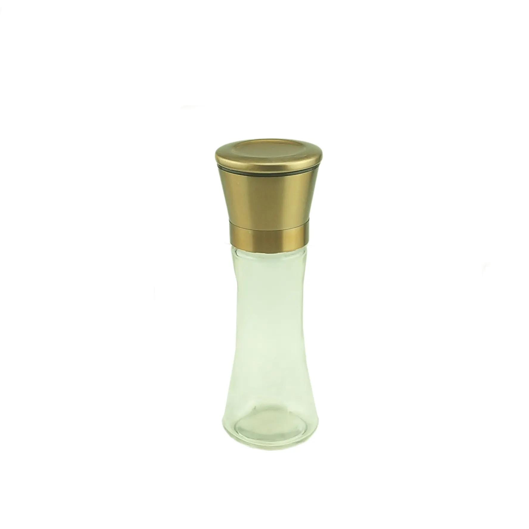 180ml glass salt pepper grinder with stainless lid for spice