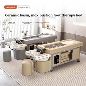 Cama de Terapia Multifuncional de Cerámica para Moxibustión y Tratamientos de Cabeza y Pies con Vapor de Circulación de Agua para Salones de Belleza y Peluquerías - Product Image 4