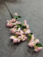Ranting Bunga Sakura Sutra Buatan Tangan Realistis 3 Cabang 95cm Dekorasi Rumah Hotel Kantor Modern Hari Valentine Paskah