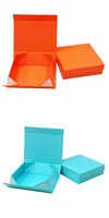 Boîte de rangement en papier rigide, luxe, à fermeture magnétique, grande carré pliable, stockage pour bijoux, bracelets et chaussures, organisateur d'emballage avec rubans, livraison gratuite