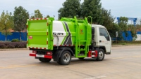 Camion à ordures compacteur à chargement latéral diesel manuel Foton 4x2 de haute qualité pour l'élimination des déchets municipaux