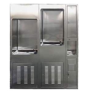 Combinaison de <span class=keywords><strong>fontaine</strong></span> d'eau potable en acier inoxydable sur pied pour aéroports - Product Image 2