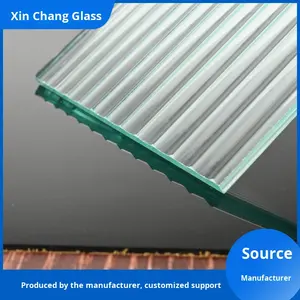 XinChang vetro trasparente decorazione per la casa colorato goffrato gradiente Ultra-bianco Art partizioni 5mm di spessore 5 anni di garanzia - Product Image 2