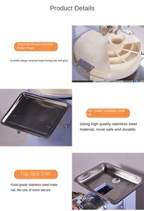 Machine automatique à vapeur pour la fabrication de boules de pâte à pizza, pain, biscuit, coupe ronde, diviseur de pâte - Product Image 4