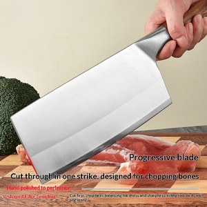 Couteau de Chef en Acier Inoxydable 30CR13 Lin Tai Zuo, Tranchant, Multifonctionnel, pour Couper et Trancher la Viande, Usage Domestique - Product Image 4