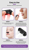 Appareil de luminothérapie nasale à lumière rouge, dilatateur nasal infrarouge pour le bien-être et le confort quotidiens, rechargeable, utilisation faciale