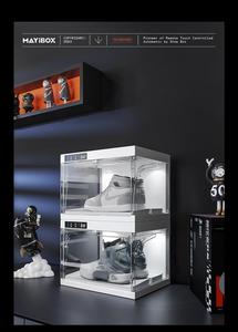 Clear White Door Storage Auto Container Visible <strong>Shoe</strong> Box Antbox Foldable Plastic <strong>Shoes</strong> <strong>Organiser</strong> - Product Image 6