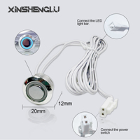 DC 5A 12-24V 60W Capteur Tactile Intelligent à Variation de Couleur Unique IP21 pour Armoire