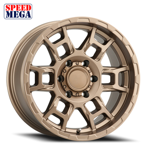 SPEED MEGA Bronze Multi <b>Spoke</b> Aluminum <b>Wheel</b> 5.5 Inch One Piece Cast For Retrofit Upgrade PCD 114.3mm ET 35mm - Product Image 1