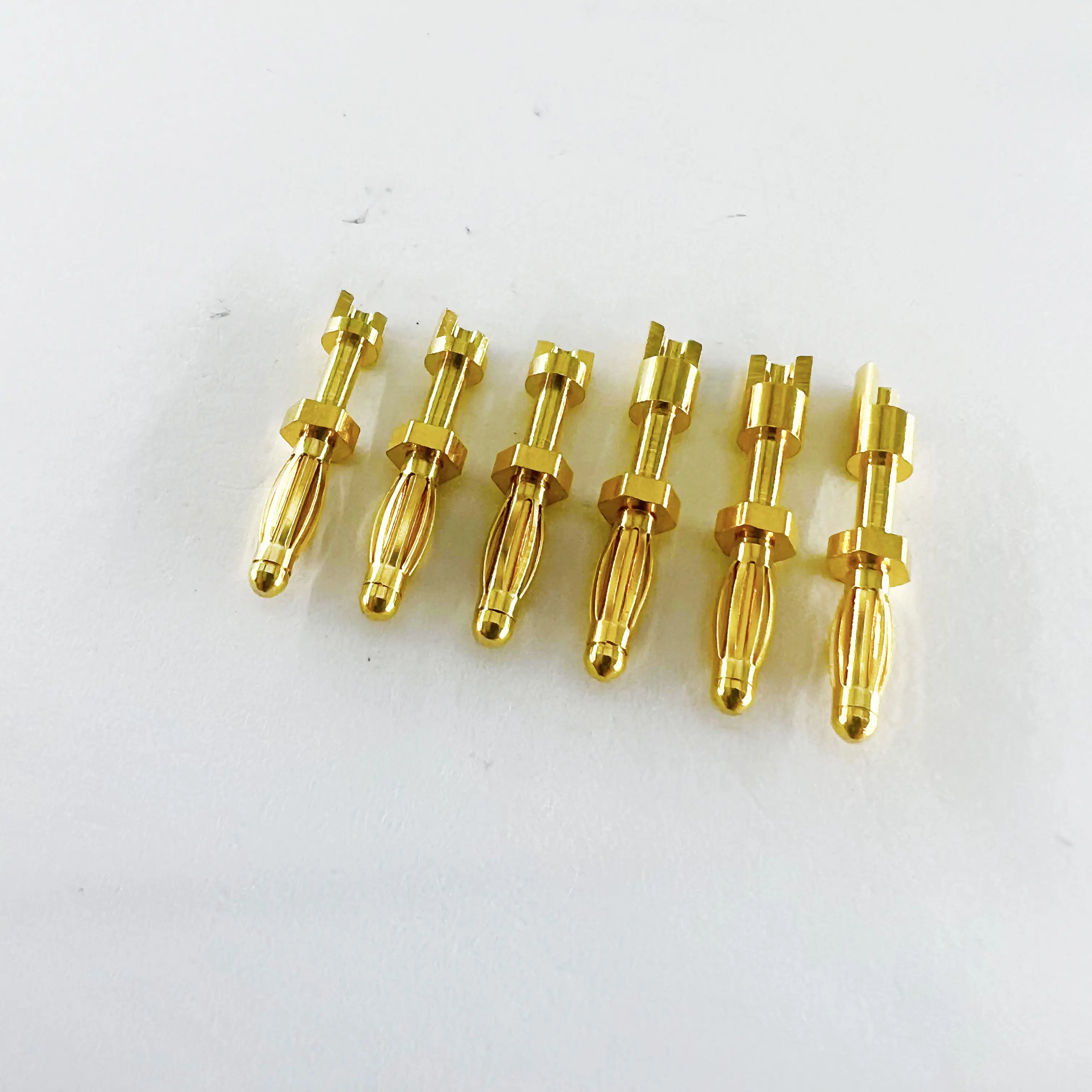 純銅金メッキオーディオコネクタ導電性銅柱防水PCBプレートドラムスプリングバナナプラグ