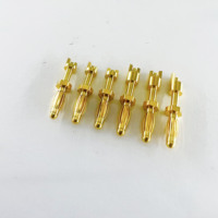 Connecteur audio en cuivre pur plaqué or, colonne conductrice en cuivre, plaque PCB étanche, ressort de tambour, fiche banane
