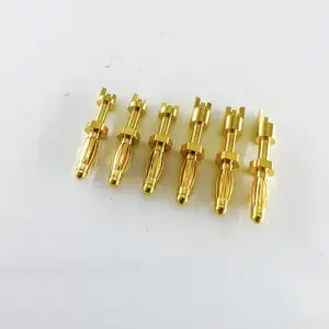 Pure Copper Gold-plated Audio Connector Conductive Copper Column Waterproof Pcb Plate Drum Spring Banana Plug