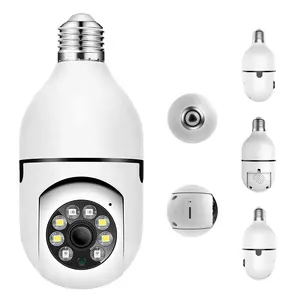 5GHZ 360 Panorâmica Wifi HD Night Vision ip Surveil Mini Vigilância Home Security Lâmpada sem fio PTZ Rede CCTV Camera