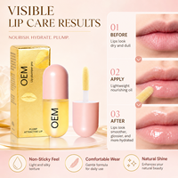 Huile à lèvres brillante effet cristal, waterproof, longue tenue, vegan, teinture pour les lèvres, hydratante, repulpante, nourrissante, gloss pour lèvres sèches