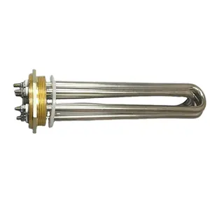 220v 380v 3kw 6kw 9kw 12kw electric Water Heater Element DC immersion Tubular Heating Element with 1'' BSP/NPT