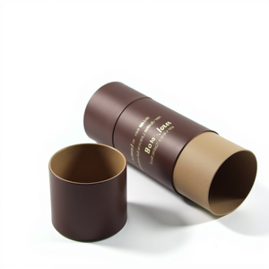 หลอดกระดาษบรรจุภัณฑ์ทรงกระบอกแก้วใส่น้ำมันหอมระเหยแชมพูของขวัญกระดาษคราฟท์ทรงกลมแบบกำหนดเอง - Product Image 2