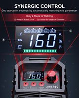 ARCCAPTAIN 160A ARC/Lift TIG/MMA Soudeuse 110V/220V Grand écran LED Contrôle synergique Inverter IGBT Démarrage à chaud Portable