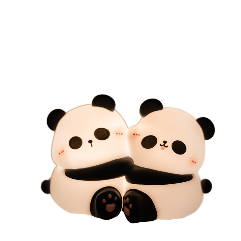 Cute Panda Night Light Soft LED Glow for Kids' Bedrooms Children Night Light
