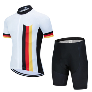 2025年夏サイクリングジャージープラスサイズのバイクウェアよだれかけセットRopa Ciclismo Uniformes Maillot <span class=keywords><strong>Cycling</strong></span> National Teamドイツ - Product Image 3