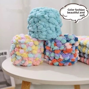 Little Ball Chenille <strong>Yarn</strong> 100% Polyester Anti-Pilling 100g Hand-Knitted DIY Scarf Hat Cushion Blanket Wholesale Handcraft - Product Image 2