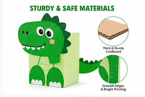 Wholesale Animal Theme Paper <b>Gift</b> <b>Box</b> Foldable Dinosaur Shaped <b>Empty</b> Mystery Blind <b>Box</b> <b>for</b> Children Party Surprise Packaging - Product Image 2