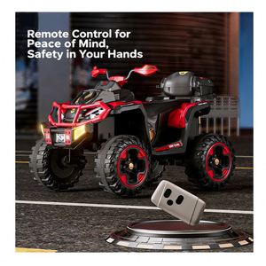 Auto Eléctrico para Niños con Reproductor MP3 USB, Diseño de Plástico Resistente y Seguro de 4 Ruedas, Doble Tracción Eléctrica para Edades de 3 a 12 Años - Product Image 6
