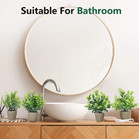 Lot de 4 plantes artificielles en pot, fausse verdure, mini buis, fausse flore réaliste en plastique, petites décorations de table pour la maison et le bureau, cadeaux de bureau