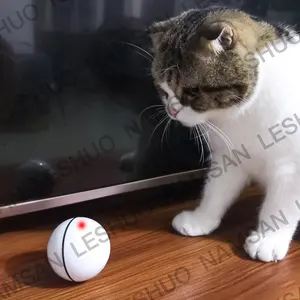 Juguetes interactivos para mascotas, Bola de juguete láser motorizada automática con carga USB para gatos