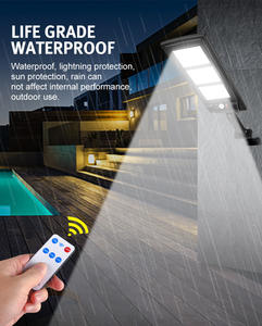 IP65 Kablosuz Dış Mekan LED Güneş Enerjili Sokak Lambası Uzaktan Kumandalı 3 Modlu Hareket Sensörü Bahçe Avlu Veranda Yol İçin - Product Image 3