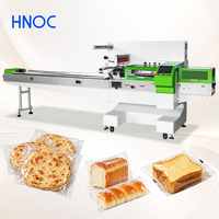 Machine d'emballage automatique HNOC pour biscuits, barres de céréales, croissants, pains, bâtonnets de glace et crèmes glacées