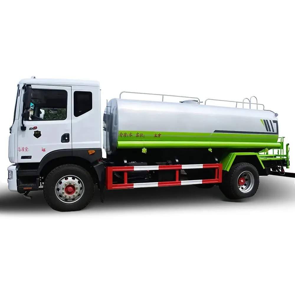 पानी टैंकर वाहन 10000L 12000L सड़क की सफाई के लिए 4*2 पानी की टंकी ट्रक बिक्री