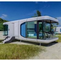 Maison capsule spatiale de luxe préfabriquée, maison capsule spatiale mobile avec livraison rapide du fabricant