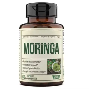 Private Label Organic Support Energy Moringa Metabolism Moringa Powder Moringa Capsules