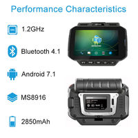 Lecteur de codes-barres portable industriel étanche IP65 avec GPS, écran TFT-LCD 4,0 pouces, caméra 8MP, 1 Go/2 Go de RAM, 8 Go/16 Go de ROM - En stock