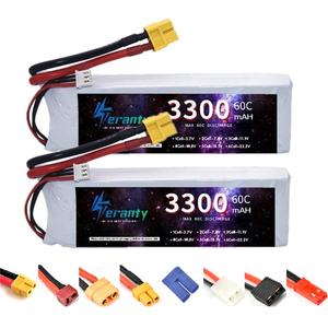 7.4v 2s 3300mah 60c עבור שלט רחוק מזל "טים סירה קודר <span class=keywords><strong>deans</strong></span> t <span class=keywords><strong>jst</strong></span> xt30 xt60 מחבר 2 סוללות - Product Image 1