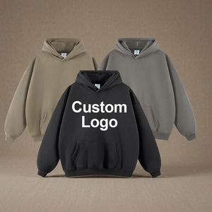 Sudadera con Capucha de Alta Calidad para Invierno, Informal, de Forro Polar, Mezcla de Poliéster/Algodón, Talla Grande, Venta al por Mayor, Impresión de Logotipo Personalizado, Bordado - Product Image 2