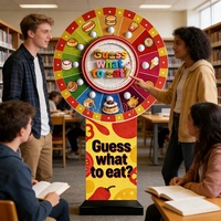 Roue de la Fortune Électrique Géante pour Stand de Fête, avec Distributeur de Prix Aléatoires pour Bingo, Loterie Interactive et Tirage au Sort, avec Support
