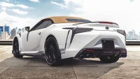 Jupes latérales aérodynamiques en fibre de carbone sèche style T, séparateurs de panneaux latéraux, kit carrosserie performance pour Lexus LC500 LC500h Coupé