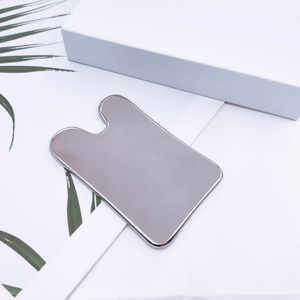 Planche de Gua Sha en acier inoxydable en gros, plaque de raclage personnalisée pour le corps, outil de massage et de soin des méridiens - Product Image 2