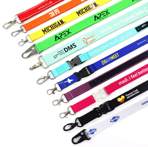 Hot Sale Custom logo Promotional Cell Phone <b>Polyester</b> <b>Lanyard</b> Card Holder Id Keychain -Digital & Silk Screen Printing Options - Product Image 1