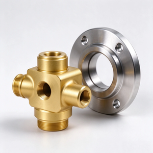 Piezas de Brida de Aluminio Anodizado Mecanizadas por CNC, Brida de Conexión Roscada Personalizada, Componentes de Hardware Industrial de Alta Tolerancia - Product Image 3