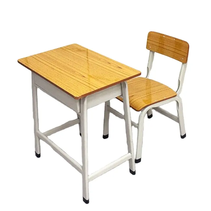 Meja dan kursi siswa, mudah dirakit, Meja belajar, furnitur sekolah, Meja latihan dan kursi