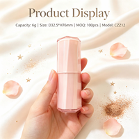 ISMAN Luxe 6g Stick de blush hexagonal, Tube de fond de teint vide, Boîtier de correcteur hexagonal, Vente en gros, Marque privée, Emballage ABS PP Professionnel