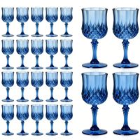 Vente en gros de gobelets à vin rouge en PS de haute qualité de 220 ml, verres minimalistes colorés à motif diamant pour vin rouge, cocktail