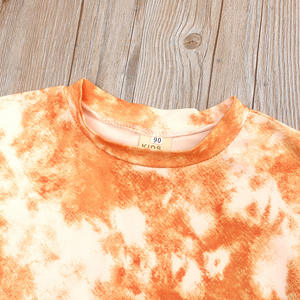 Ensemble de vêtements d'été pour bébés filles, tenue décontractée pour tout-petits, t-shirt tie-dye et short, ensemble de 2 pièces - Product Image 6