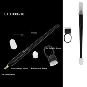 Bolígrafo De Microblading desechable, negro, OEM, con embalaje de blíster para Microblading de cejas - Product Image 3